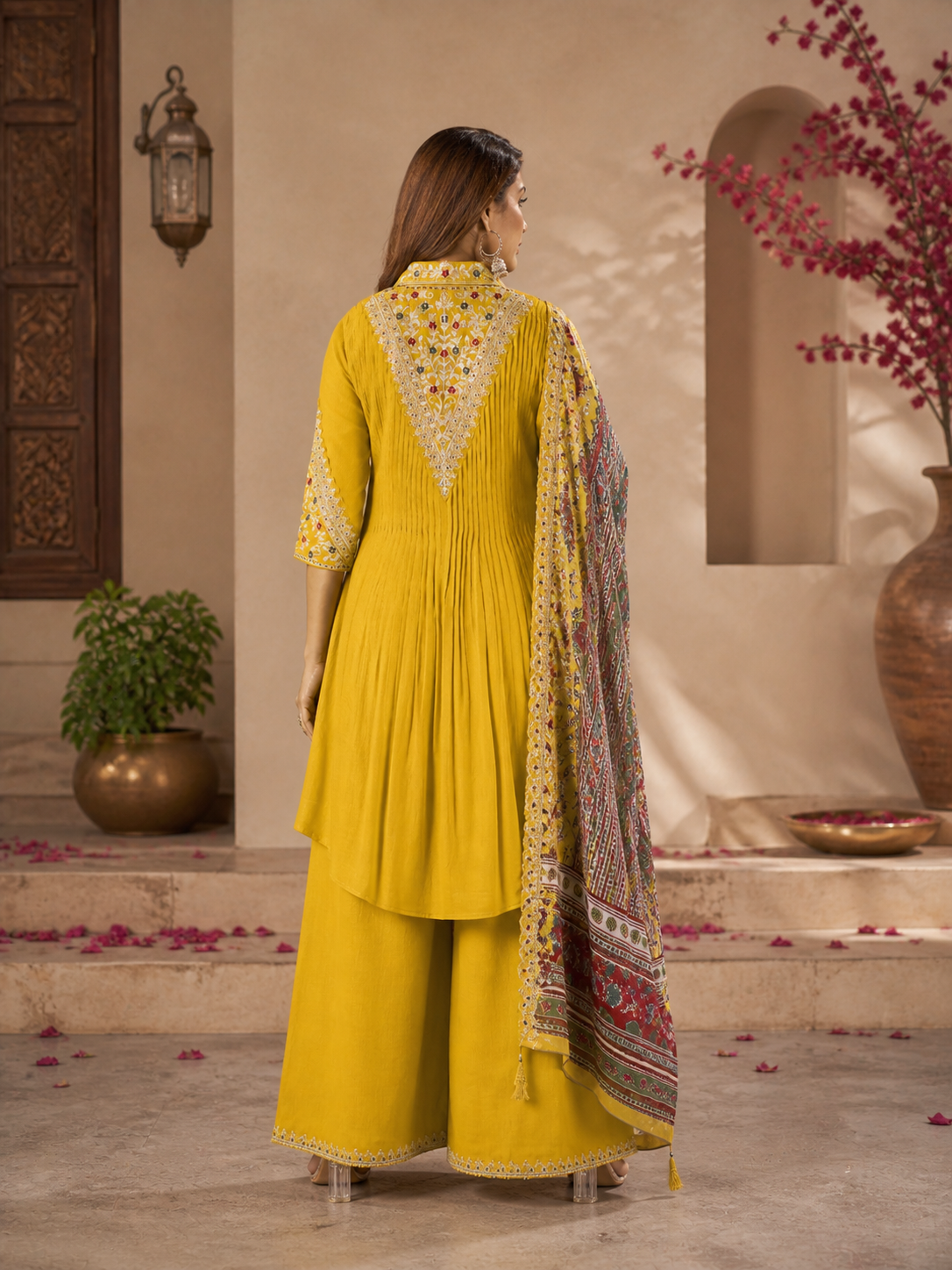 Vaynika Mustard Luxe designer 3-piece set