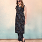Vaynika Black Abstract Printed Co-ord Set