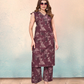 Vaynika Wine Abstract Printed Co-ord Set