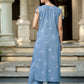 Vaynika Light Blue Floral Motif Co-ord Set