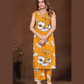 Vaynika Mustard Floral Printed Co-ord Set