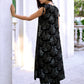 Vaynika Black Monochrome Floral Printed Straight  Co-ord Set