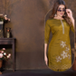 Vaynika Olive Green Petal Designer 2PCS For Women