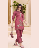 Vaynika Rose Pink Petal Designer 2PCS For Women