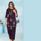 Vaynika Purple Modern Ethnic 2PCS For Women