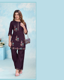 Vaynika Purple Modern Ethnic 2PCS For Women