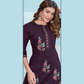 Vaynika Purple Modern Ethnic 2PCS For Women
