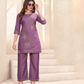 Vaynika Lavender Petal Print 2PCS Set