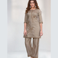 Vaynika Dusty Grey Petal Print 2PCS Set