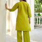 Vaynika Mustard Embroidered 2PCS Set with Sequence Work