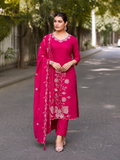 Vaynika Pink Designer Floral 3 piece Set