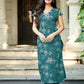 Vaynika Green Botanical Print Co-ord Set