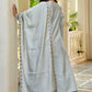 Vaynika Elegant Light Grey Embroidered 3-piece set for women