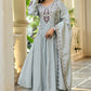 Vaynika Elegant Light Grey Embroidered 3-piece set for women