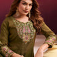 Vaynika Elegant Mehndi Embroidered 3-piece set for women