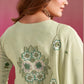 Vaynika Pestal Green Floral Embroidered 3-piece