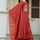 Vaynika Red Thread Work Embroidered 3-piece for women