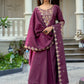 Vaynika Purple Floral Embroidered Designer Suit
