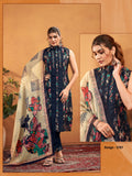 Vaynika Navy Blue Ivory Rangoli Embroidered Kurti Set