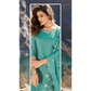 Vaynika Sea Green Embroidery Kurti Set