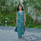 Vaynika Green Botanical Print Co-ord Set